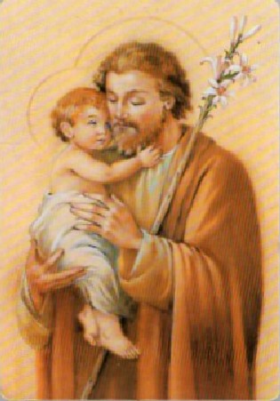 CALENDARIO SAN JOSÉ CON NIÑO JESÚS AÑO 2004