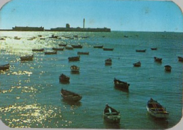 CALENDARIO VISTA DESDE LA CALETA CÁDIZ AÑO 1981