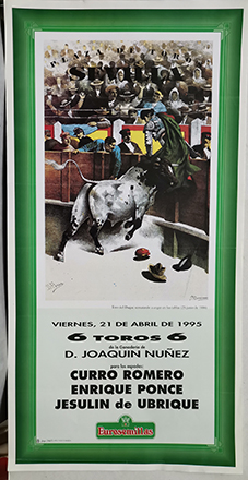 CARTEL DE TOROS. PLAZA DE TOROS DE SEVILLA 21 - 4 - 1995