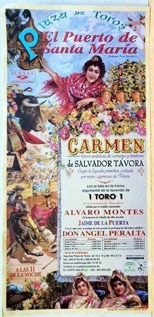 CARTEL - PLAZA DE TOROS EL PUERTO DE SANTA MARIA MIERCOLES 9 AGOSTO 2001