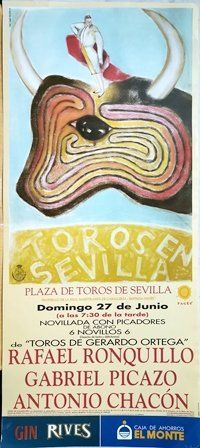 CARTEL DE TOROS EN SEVILLA 2004 12 DE OCTUBRE CORRIDA DE TOROS