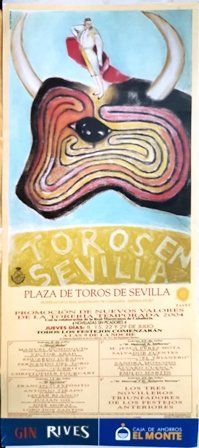 CARTEL DE PLAZA DE TOROS DE SEVILLA JUEVES 29 DE JULIO 2004