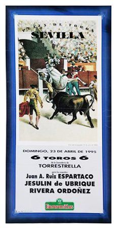 CARTEL PLAZA DE TOROS REAL MAESTRANZA DE CABALLERIA DE SEVILLA 23 ABRIL 1995