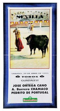 CARTEL PLAZA DE TOROS REAL MAESTRANZA DE CABALLERIA DE SEVILLA 29 ABRIL 1995