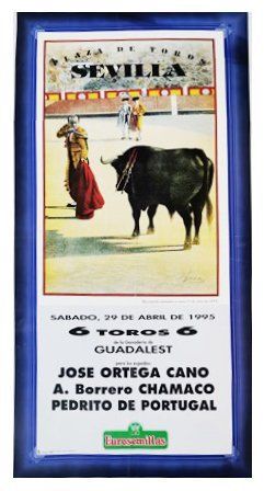 CARTEL PLAZA DE TOROS REAL MAESTRANZA DE CABALLERIA DE SEVILLA 29 ABRIL 1995