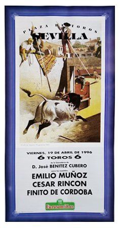 CARTEL PLAZA DE TOROS DE SEVILLA 19 DE ABRIL DE 1996