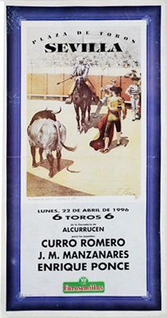 CARTEL PLAZA DE TOROS DE SEVILLA 22 DE ABRIL DE 1996