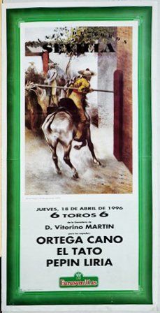 CARTEL PLAZA DE TOROS DE SEVILLA 18 DE ABRIL DE 1996