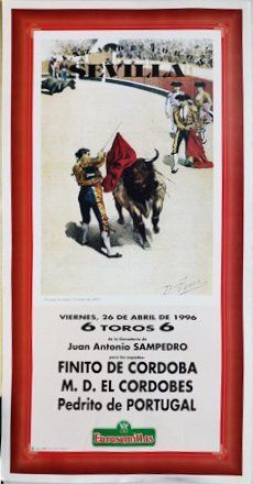 CARTEL PLAZA DE TOROS DE SEVILLA 26 DE ABRIL DE 1996