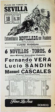 CARTEL PLAZA TOROS DE SEVILLA DOMINGO 18 DE SEPTIEMBRE DE 1983