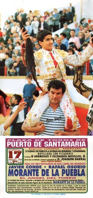 CARTEL PLAZA TOROS PUERTO DE SANTA MARIA DOMINGO 17 DE JULIO DE 1994