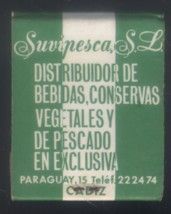CAJA DE CERILLA SUVIPESCA, S.L. PEDIDO MINIMO 5€