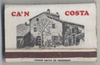 CAJA DE CERILLA CA'N COSTA  PEDIDO MINIMO 5€