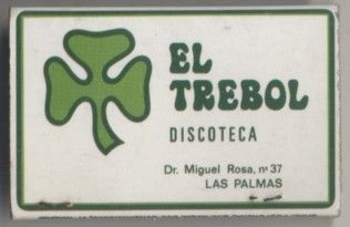 CAJA DE CERILLA DISCOTECA EL TREBOL PEDIDO MINIMO 5€