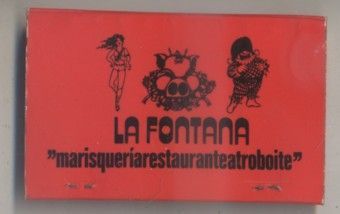 CAJA DE CERILLA LA FONTANA MARISQUERIA RESTAURANTE PEDIDO MINIMO 5€
