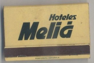 CAJA DE CERILLA HOTELES MELIA PEDIDO MINIMO 5€