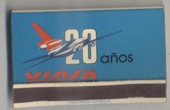 CAJA DE CERILLA 20 AÑOS VIASA PEDIDO MINIMO 5€