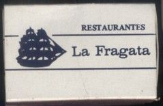 CAJA DE CERILLA RESTAURANTE LA FRAGATA PEDIDO MINIMO 5€