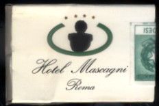 CAJA DE CERILLA HOTEL MASCAGNI ROMA  PEDIDO MINIMO 5€