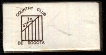 CAJA DE CERILLA  COUNTRY CLUB DE BOGOTA PEDIDO MINIMO 5€