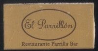 CAJA DE CERILLA  RESTAURANTE EL PARRILLON PEDIDO MINIMO 5€