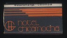 CAJA DE CERILLA HOTEL CHICAMOCHA BUCARAMANGA-COLOMBIA  PEDIDO MINIMO 5€