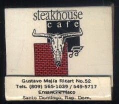 CAJA DE CERILLA STEAKHOUSE CAFE PEDIDO MINIMO 5€