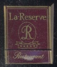 CAJA DE CERILLA LA RESERVE RESTAURANT PEDIDO MINIMO 5€