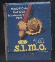 CAJA DE CERILLA  S.I.M.O. 1974 PEDIDO MINIMO 5€