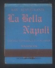 CAJA DE CERILLA LA BELLA NAPOLI PEDIDO MINIMO 5€