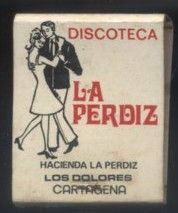 CAJA DE CERILLA  RESTAURANTE LA PERDIZ  PEDIDO MINIMO 5€