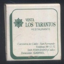 CAJA DE CERILLA  VENTA LOS TARANTOS  PEDIDO MINIMO 5€