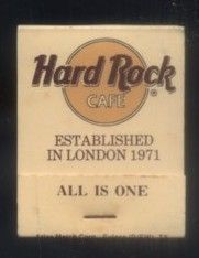 CAJA DE CERILLA  HARD ROCK DAFE  PEDIDO MINIMO 5€