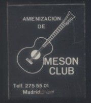 CAJA DE CERILLA  SAKUSKIYA MESON CLUB  PEDIDO MINIMO 5€
