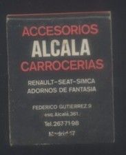 CAJA DE CERILLA  CAFETERIA KANTUTA  PEDIDO MINIMO 5€