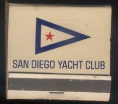 CAJA DE CERILLA  SAN DIEGO YACHT CLUB  PEDIDO MINIMO 5€