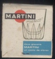 CAJA DE CERILLA  MARTINI CAFÉ DES AMIS  PEDIDO MINIMO 5€
