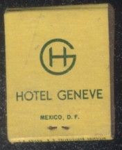 CAJA DE CERILLA  HOTEL GENEVE  PEDIDO MINIMO 5€