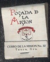 CAJA DE CERILLA  POSADA DE LA MISION  PEDIDO MINIMO 5€