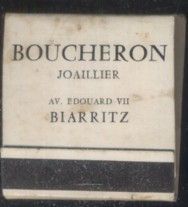 CAJA DE CERILLA  BOUCHERON JOAILLIER PEDIDO MINIMO 5€