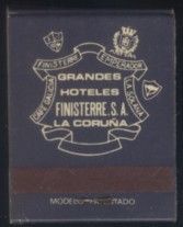CAJA DE CERILLAGRANDES HOTELES FINISTERRE, S.A.PEDIDO MINIMO 5€