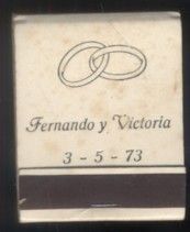 CAJA DE CERILLA FERNANDO Y VICTORIA  PEDIDO MINIMO 5€