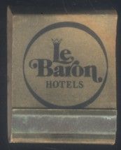 CAJA DE CERILLA LE BARON HOTELS  PEDIDO MINIMO 5€