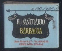 CAJA DE CERILLA EL EL SANTUARIO BARBACOA  PEDIDO MINIMO 5€