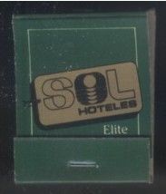 CAJA DE CERILLA SOL HOTELES  PEDIDO MINIMO 5€