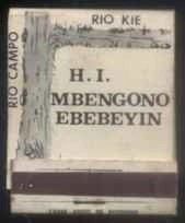 CAJA DE CERILLA H.I. MBENGONO EBEBEYIN  PEDIDO MINIMO 5€