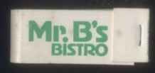CAJA DE CERILLA MR. B'S BISTRO  PEDIDO MINIMO 5€