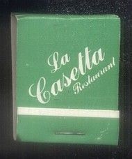 CAJA DE CERILLA LA CASETTA RESTAURANT PEDIDO MINIMO 5€