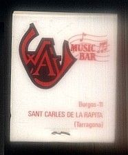 CAJA DE CERILLA WAY MUSIC BAR SAN CARLES DE LA RAPITA PEDIDO MINIMO 5€