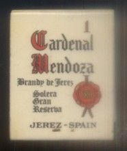 CAJA DE CERILLA CARDENAL MENDOZA BRANDY DE JEREZ (IBERIA EXPO 92) PEDIDO MINIMO 5€